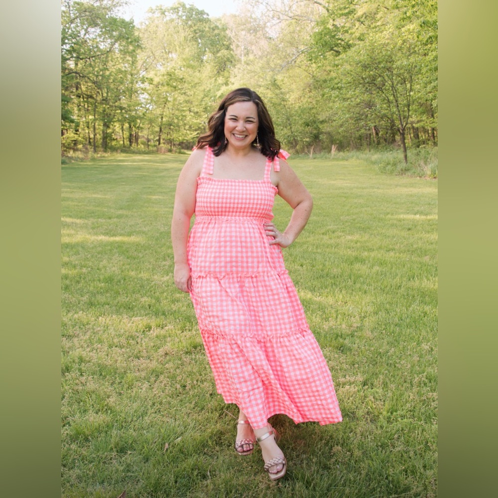 Pomander Place Electric Pink Gingham Nellie Dress - XL - TuckerNuck Tucker Nuck
